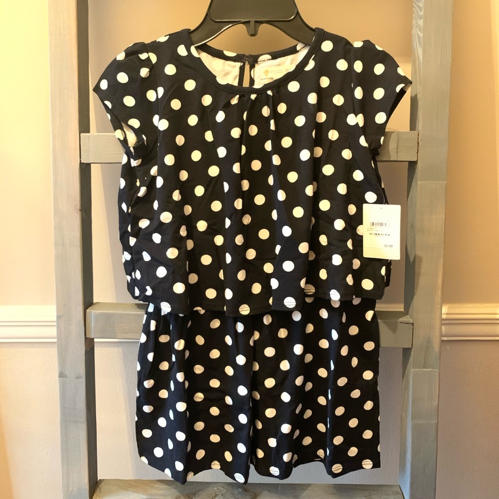 NWT Girls Polka Dot Romper